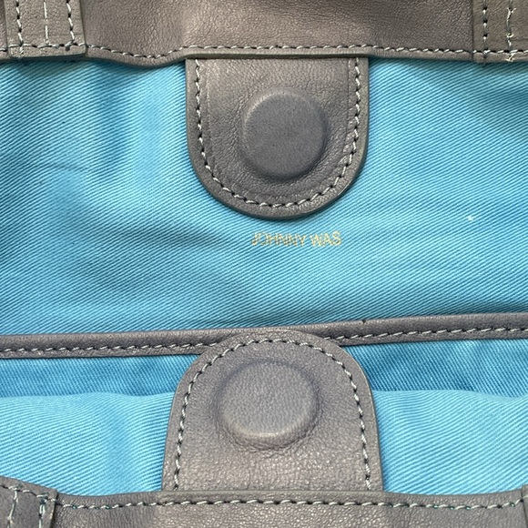 JOHNNY WAS “Vanessa” Blue (Altomare) Italian Leather Tote (NWT’s) - Picture 13 of 16